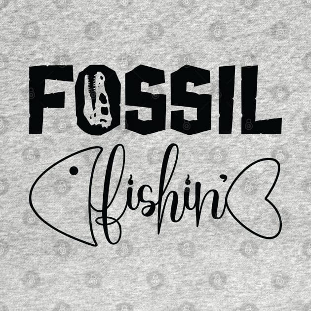 Fossil Paleontologist Fishing Fossil Hunting by Tom´s TeeStore